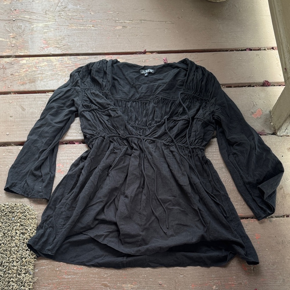 J. Crew Black Blouse